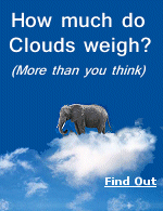 They may look all light and fluffy, but the reality is that clouds are actually pretty heavy. 